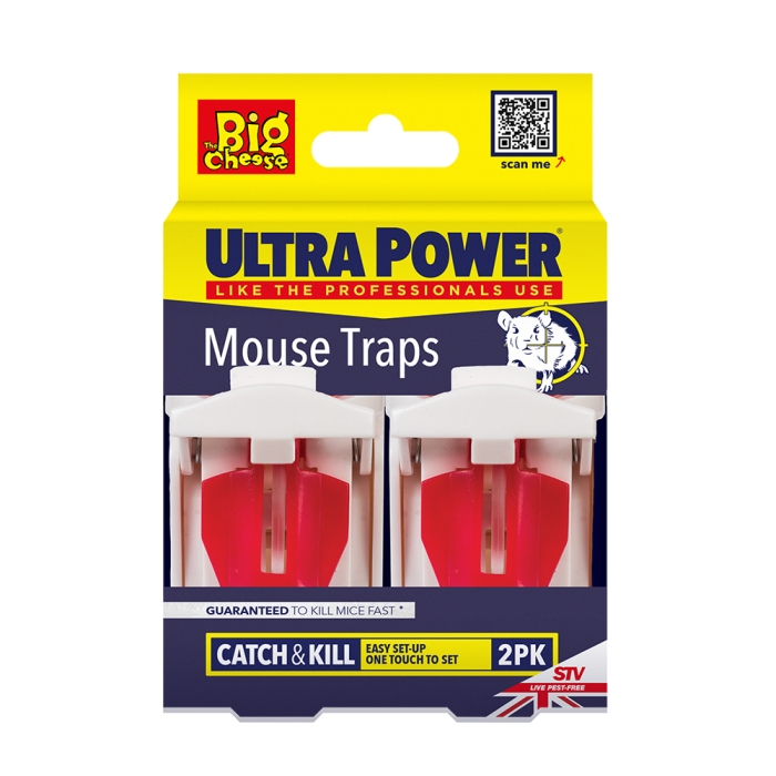 Big Cheese Self Set Metal Mouse Trap 2 Pack