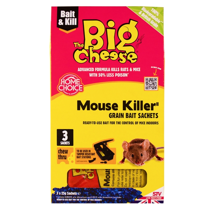 Mouse Killer Grain Bait Sachet 25g x 3