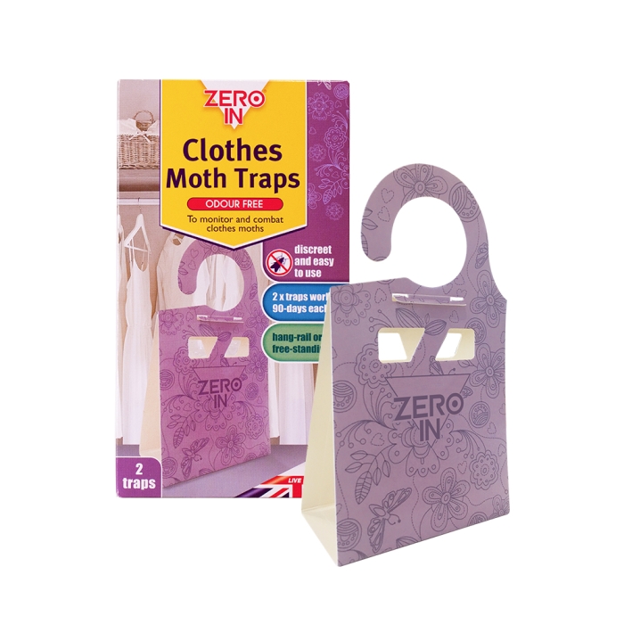 Clothes Moth Killer Mixed Bundle: 2 Trichogramma Sachets & 2 Pheromone Traps