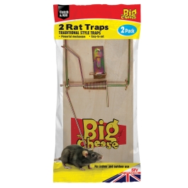 Racan Wooden Mouse Traps - Pack Of 2 - Lodi UK
