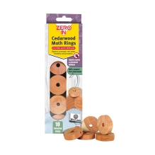 Zero In Cedarwood Moth Repellent Ring - 10-Pack