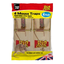 Wooden Mouse Trap - 4 Pack