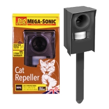 The Big Cheese Mega-Sonic® Cat Repeller - Ultrasonic, Motion-Activated Deterrent
