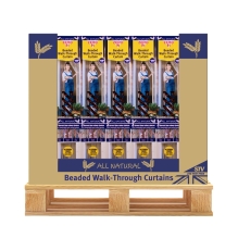 Bamboo Beaded Door Curtain (Assorted Colours)