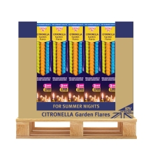 Citronella Garden Flares - Beach Party - 3-Pack