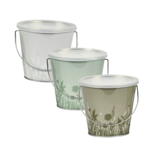 Citronella Candle Bucket - white wax - Close to Home assorted colours 