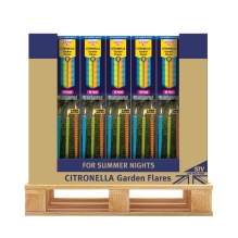 Citronella Garden Flares - Beach Party - 12-Pack