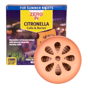 Citronella Burner & Coils - 6-Pack 