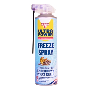 Freeze Spray Knockdown Insect Killer - 500ml Dual Action Aerosol
