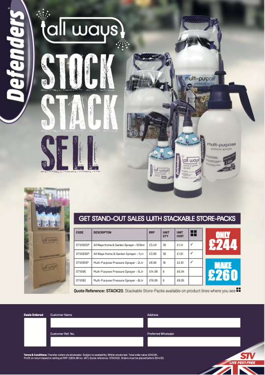 STV International Defenders Stock, Stack, Sell